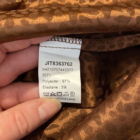 SHEIN Women’s Brown Ruched  Sleeveless Midi Dress (Size Large) NWT - Picture 10 of 12